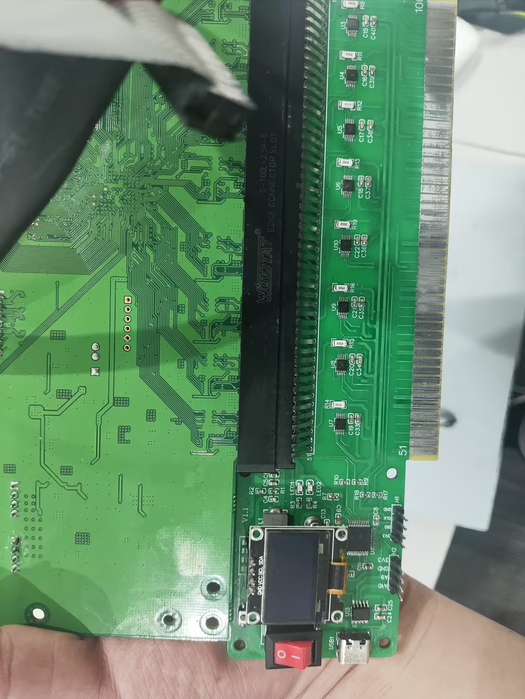 金手指八路微电流检测仪 - 上机测试效果 2